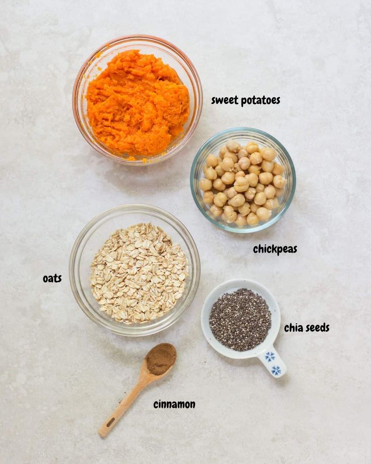 the ingredients needed to make this recipe include carrots, chickpeas, and chia seeds