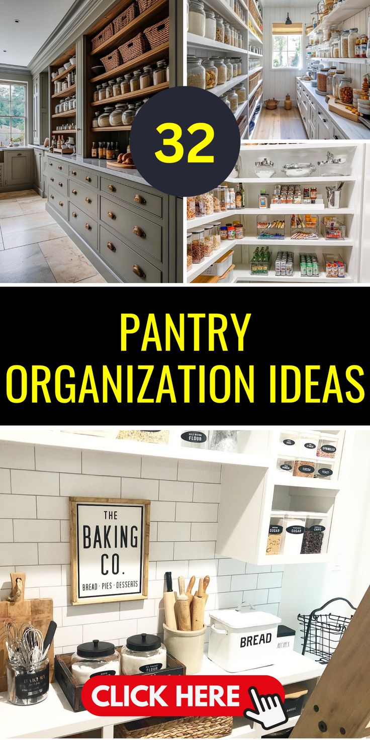 the pantry organization ideas are here to help you organize your kitchen and dining room for less than $ 2, 000