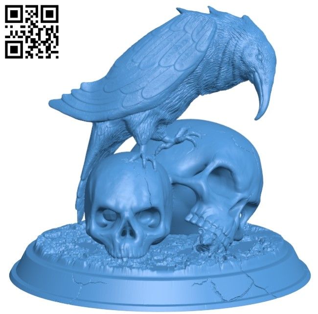 Raven skull B005306 file stl free download 3D Model for CNC and 3d printer – Download Free STL Files 3d Print Files Free, 3d Printing Patterns Free, 3d Printing Files Free Printable, 3d Printing Stl Files, 3d Printing Free Files, Stl Files 3d Printing Free, Free Stl Files 3d Printer, 3d Printer Projects Free, 3d Printing Files