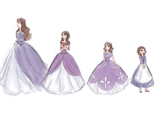 the princesses are all dressed up in their dresses