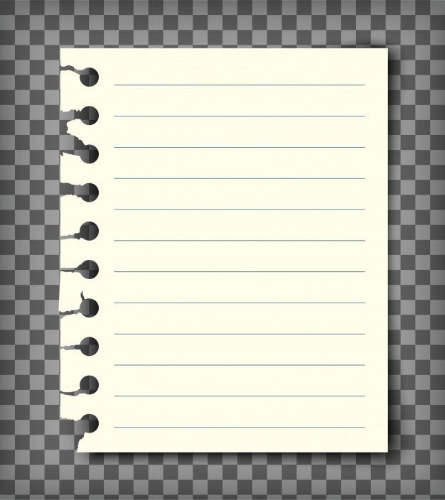 an open notepad on a checkered background