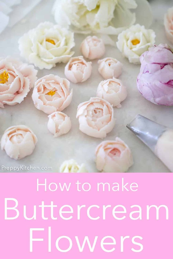 how to make buttercream flowers