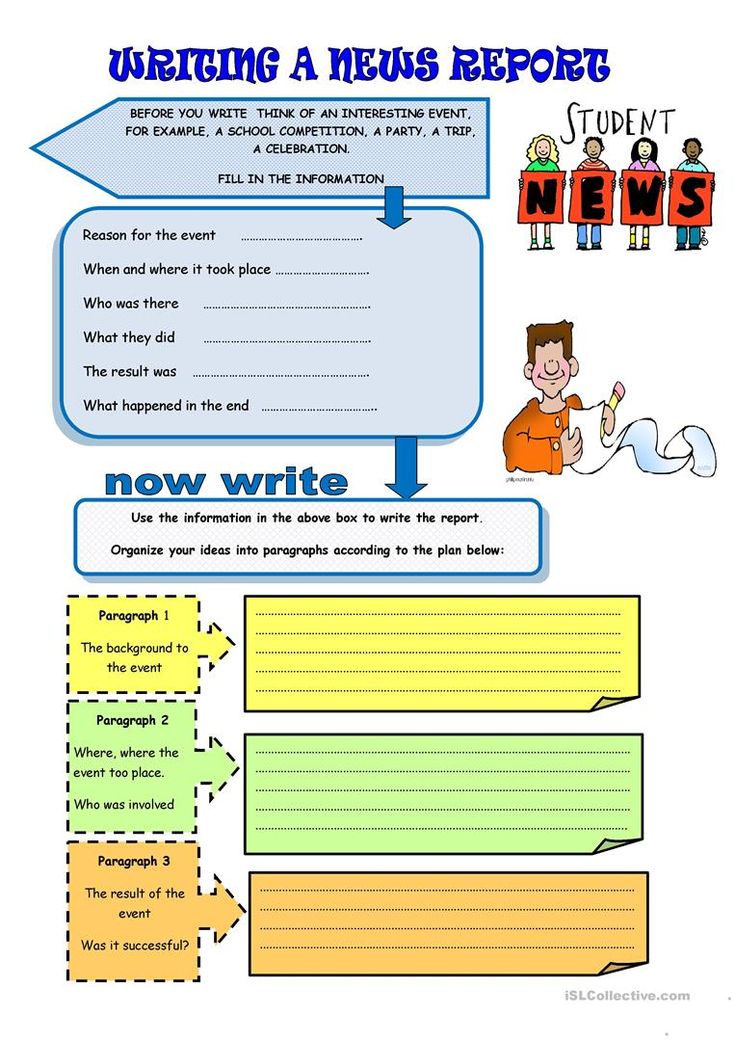 a poster with the words writing a miss report