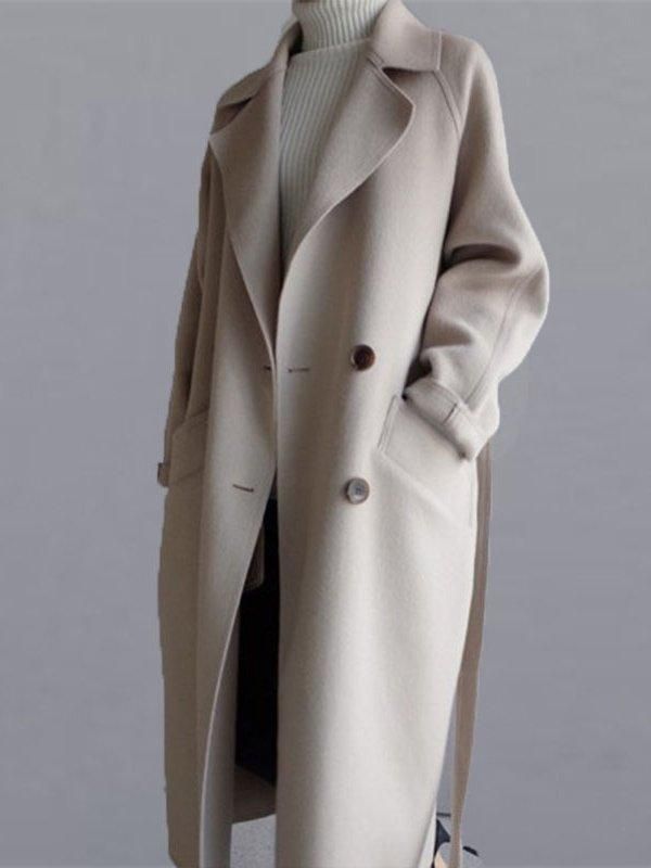 Trenchcoat Outfit, Mode Mantel, Winter Overcoat, Long Overcoat, Long Coat Women, Wool Coat Women, Long Trench Coat, Looks Street Style, White Coat