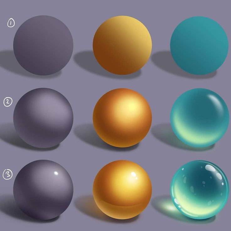 an image of different colored balls on a gray background