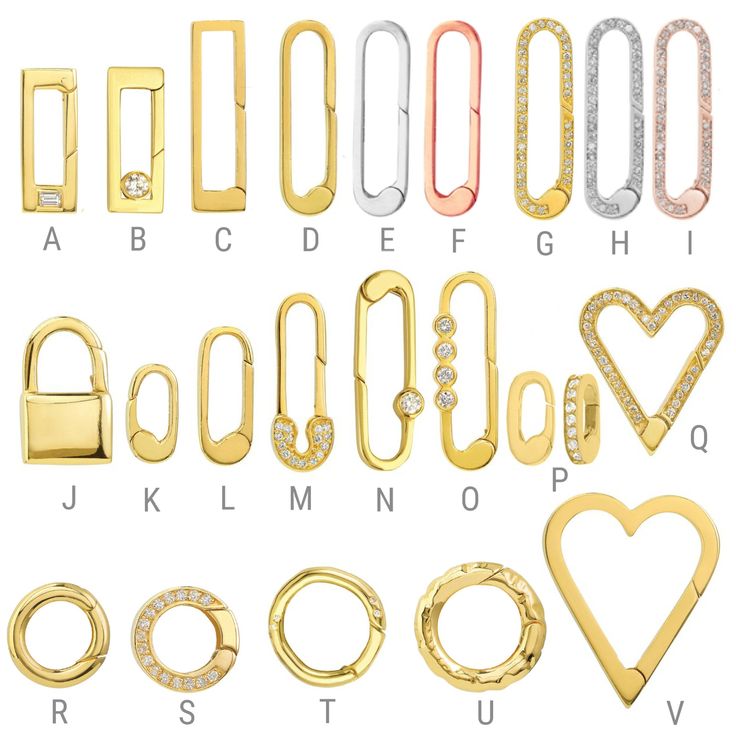 the alphabet is made up of different types of metal objects and letters, all in various shapes and sizes