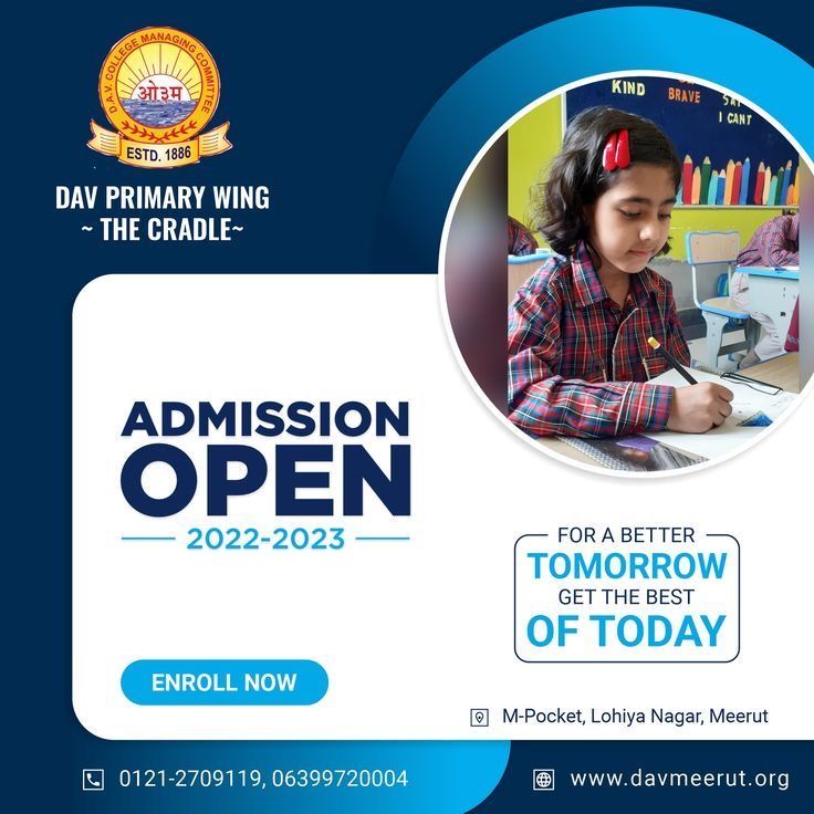 an advertisement for the day primary school's education program, which is open to students