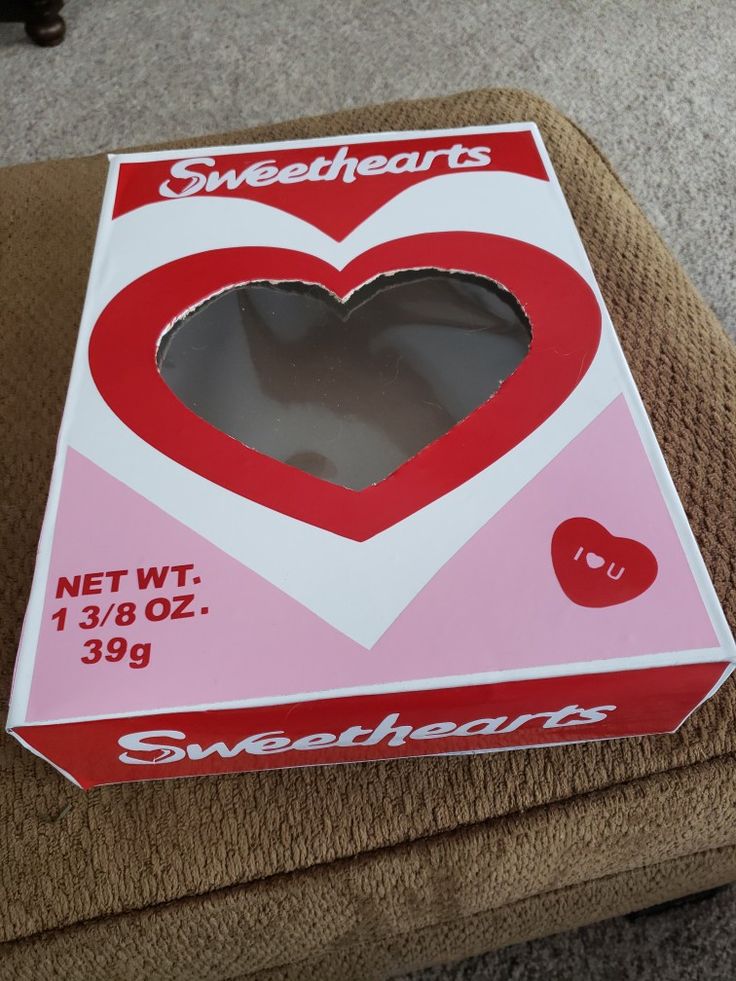 the box is shaped like a heart