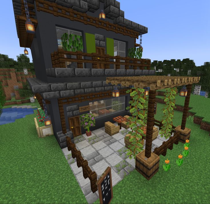 an image of a house in minecraft