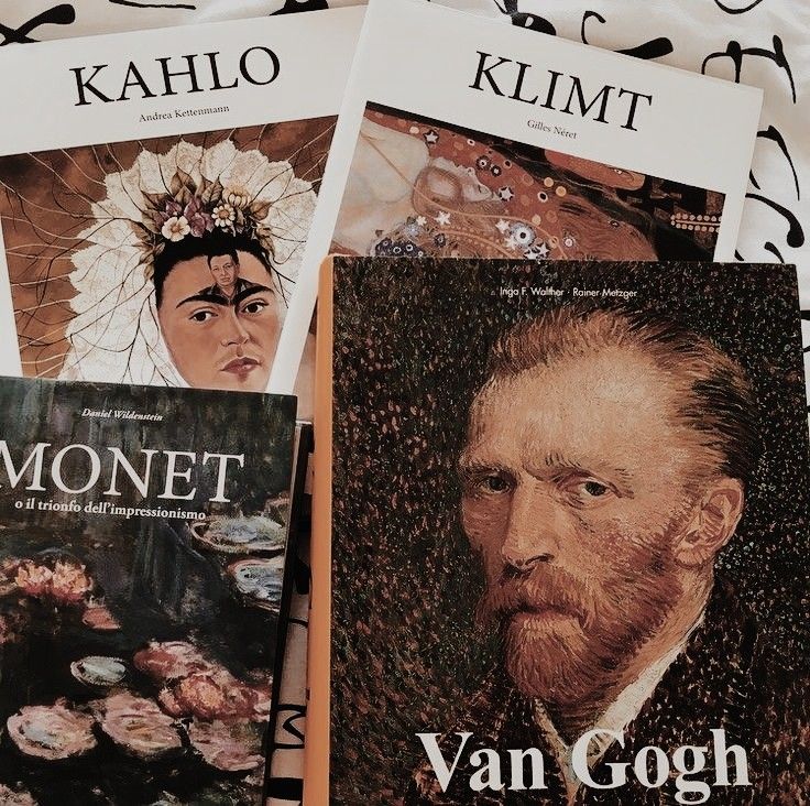 three magazines with portraits of van gogh on them