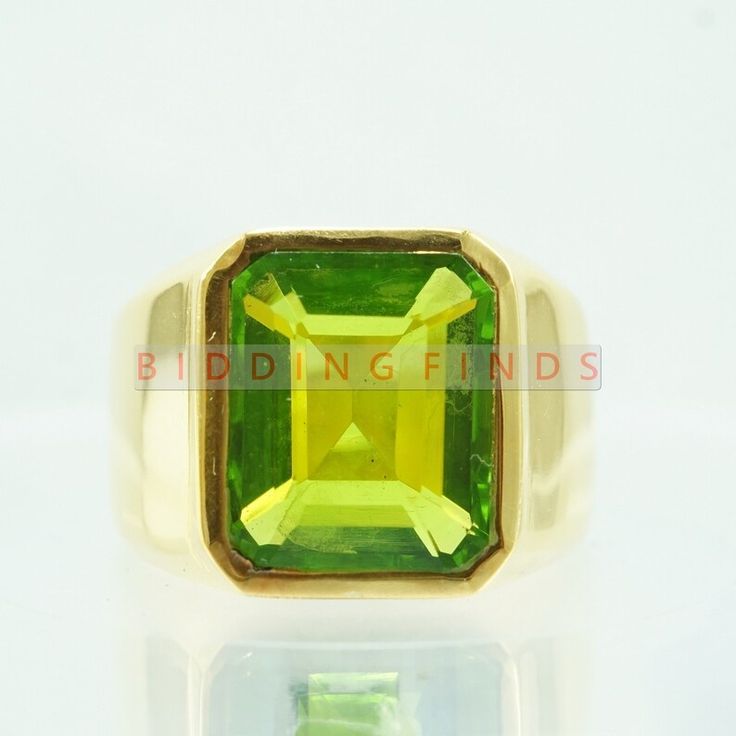 Elegant Rings, Men Rings, Peridot Stone, Ring Men, Emerald Color, Black Onyx Ring, Men Ring, Peridot Ring, Personalized Rings