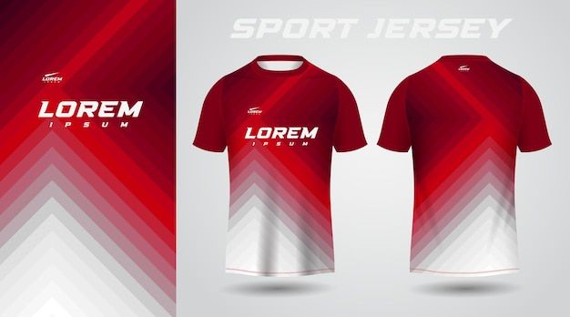 Vector red shirt sport jersey design | Premium Vector #Freepik #vector #bike-jersey #cycling-jersey #soccer-kit #uniform-design Red Jersey Design, Sport Jersey Design, Sports Jersey Design, Jersey Soccer, Sport Jersey, Red Jersey, Nike Wallpaper, Bike Jersey, Uniform Design