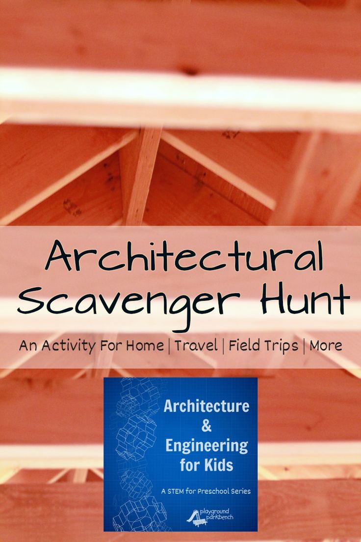 the cover of architectural scavenger hunt an activity for home travel / field trips more