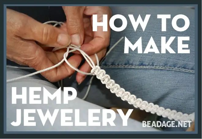 the cover of how to make hemp jewelry