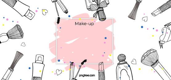 various makeup products arranged in a circle on a white background with the words make - up above it