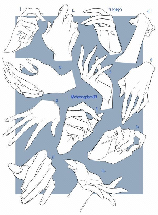 an image of hands and fingers in different positions