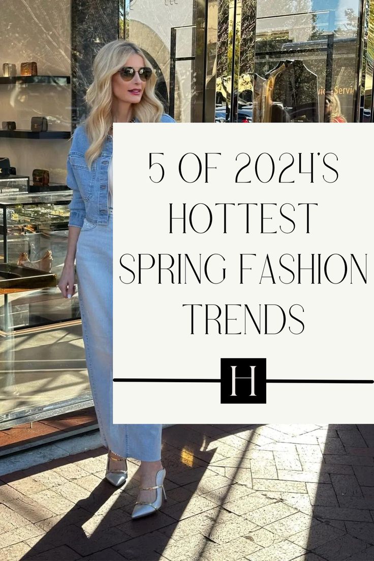 Spring is quickly approaching so now is the perfect time to start thinking about which spring items your wardrobe needs. In this post, I'm sharing the best spring fashion trends of 2024 and how to style them as a woman over 40 Spring Outerwear, Spring Summer Fashion Trends, Spring Denim, 2024 Fashion Trends, Spring Capsule Wardrobe, Spring Summer Trends, Street Style Trends, Street Style Summer, Spring Fashion Trends