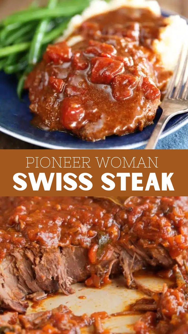 Pioneer Woman Swiss Steak Recipe Beef Round Steak Recipes, Easiest Recipes Ever, Pioneer Woman Recipes Dinner, Swiss Steak Recipe, Swiss Steak Recipes, Beef Round Steak, Round Steak Recipes, Easiest Recipes, Cube Steak Recipes