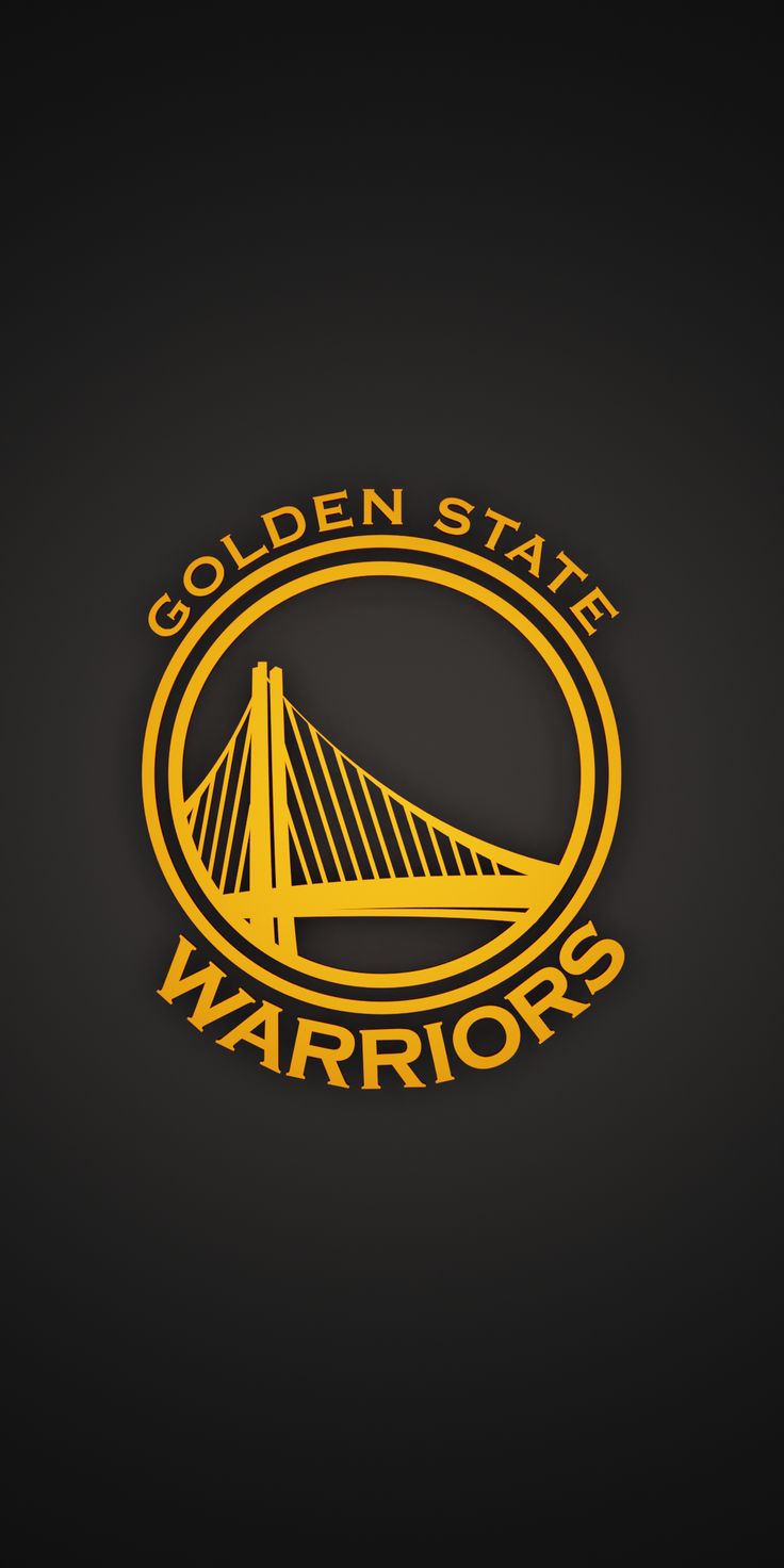 the golden state warriors logo on a black background