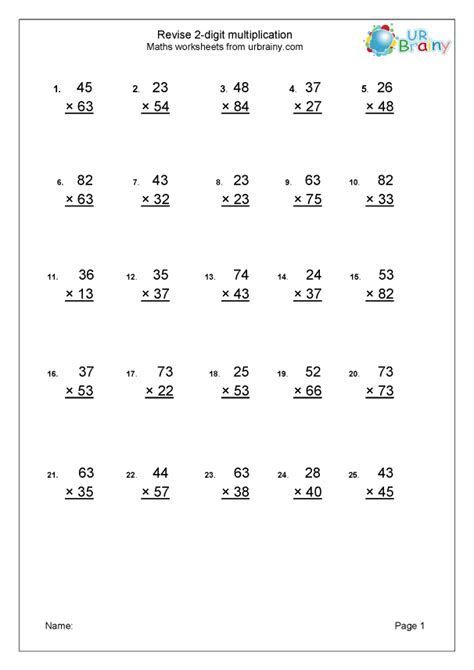 multiplication worksheets double digit Multiplication Worksheets For Grade 2, 2 Digit Multiplication Worksheets, Multiplication Questions, Math Worksheets For Kids, Mathematics Worksheets, Math Education, Multiplication Worksheets, 2nd Grade Worksheets, Subtraction Worksheets