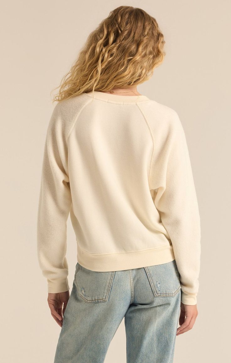 Get ready to snuggle up in the Saldana Reverse Fleece Top. With its super soft and comfortable reverse texture, this midweight pullover will be your go-to choice. The heavy soft wash adds an extra level of coziness, making it perfect for everyday wear. Plus, the regular fit and crew neck make it an easy, effortless option. Fabric: Reverse Cozy: 52% Polyester/48% Viscose Super Soft Cozy Sweatshirt, Cozy Super Soft Everyday Sweatshirt, Cozy Relaxed Fit Soft-washed Sweats, Cozy Soft-washed Everyday Sweater, Cozy Sweatshirt For Lounging, Comfy Super Soft Sweatshirt, Cozy Soft-washed Solid Color Sweater, Cozy Solid Color Sweatshirt For Lounging, Super Soft Sweatshirt For Fall Lounging