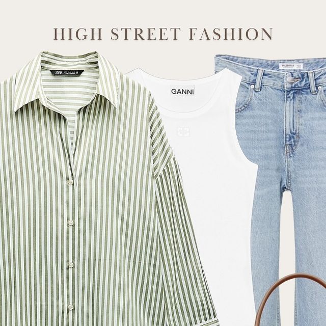 Outfit Inspiration | Fashion on Instagram: "Love how well this green striped shirt goes with tan accessories 🙌🏼 give me all the spring tones   Will link in my stories then add to MARCH3 highlight and @Itk.europe shop (link in bio)  #outfitboard #ootd #fashiongram #dailyoutfitinspo #whatimwearing #virtualstylist #chicstyle #fashionblogger #everydaystyle #whatiworetoday #wiwt #todaysoutfit #outfitideas #casualoutfitideas #whattowear #outfitinspiration #explorepage #highstreetfashion #capsulewardrobe  #pullandbear #zara #zarawoman #personalstylist #inspostyle #outfitinspo #ltkfashion #springoutfits #springfashion   Outfit inspiration - outfit ideas - casual outfit - capsule wardrobe - everyday outfits - OOTD" Green Striped Shirt Outfit, Green Shirt Outfits, Outfit Capsule, Green Striped Shirt, Outfits With Striped Shirts, Tan Accessories, Spring Tones, Outfit Check, Capsule Outfits