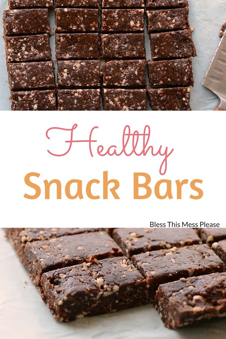 healthy snack bars made with chocolate and nuts are the perfect way to start your day