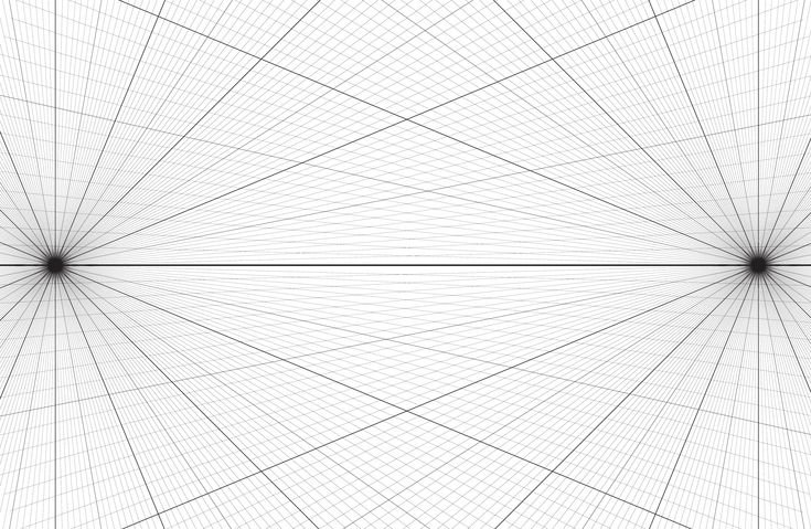 an abstract background with lines and points in the center, as if they were intersecting