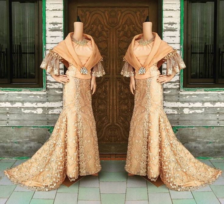 Filipiniana Dress / Balintawak Gown / Filipino Costume / Philippine Terno Filipino Dresses Traditional, Filipino Dress Modern, Balintawak Dress, Filipino Outfits Traditional, Filipina Dress Traditional, Filipino Gown, Filipiniana Outfit Ideas, Filipiniana Dress Traditional, Filipiñana Traditional