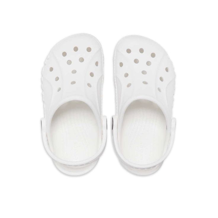 Kids White Baya Croc, Brand New. Tags Were Taken Off And They Are Too Small. Never Worn. Crocs Baya, White Crocs, Platform Clogs, Sport Sandals, Crocs Shoes, Sports Footwear, White White, Kid Shoes, Kids Shoes