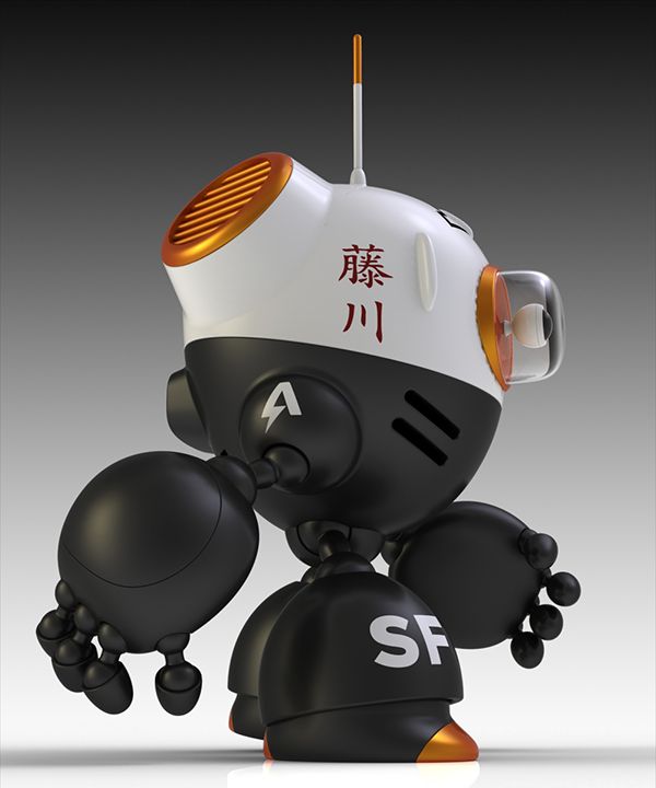 a robot that is sitting on top of a ball