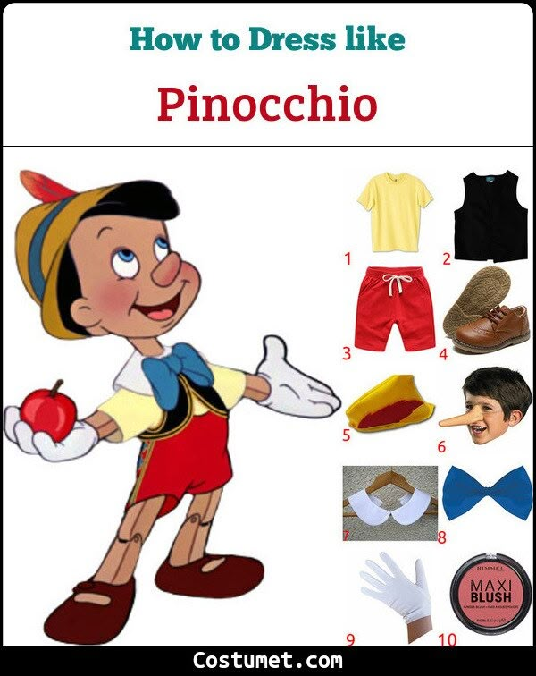 how to dress like pinocchioo