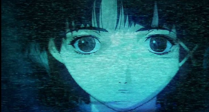 an anime character with big eyes staring at the camera