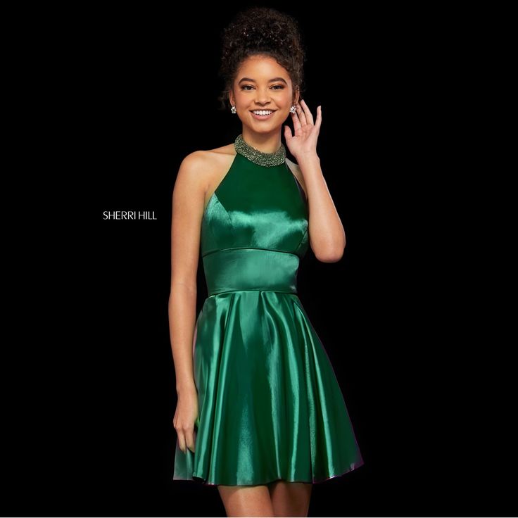 Reposhing This Item I Purchased From @Breonnasbtq. Loved It, But Ready To Rotate For Something New. Questions? Leave A Comment Below! Green Short Formal Dress, Prom Plus Size, Short Formal Dress, Dress Homecoming, Sherri Hill Dresses, Sherri Hill, Girls Fashion Clothes, Green Shorts, Girls Fashion