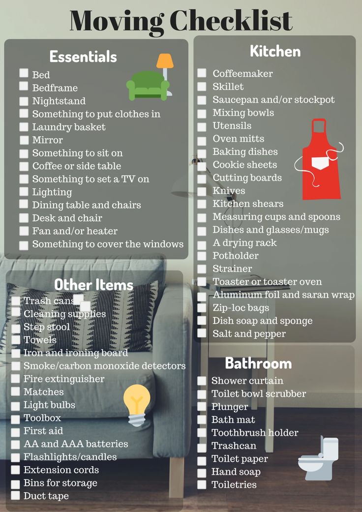 the ultimate guide to moving checklist for beginners and homeowners info graphic