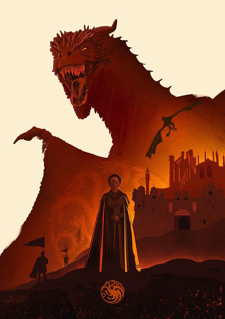 a man standing in front of a giant dragon