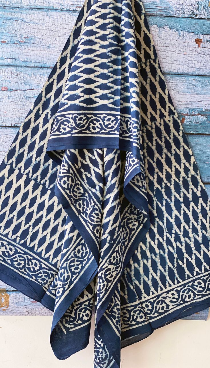 About this product: This is a gorgeous handmade block printed Sarong for woman, we make these Scarves with 100% natural/organic colors, these pareos/sarongs can be used as beach wrap, decorative gifts for her, wedding gifts and many other occasions. Block Printing by Shonaz Benatural : The process of block printing begins with the wooden blocks. Wood carvers cut designs into blocks of different shapes and sizes. These blocks are then dipped in vegetable dye colors and are printed like stamps on Block Print Scarf, Boho Scarf, Beach Sarong, Summer Scarf, Boho Scarfs, Dye Colors, Beach Wrap, Scarf Neck, Skirt Summer