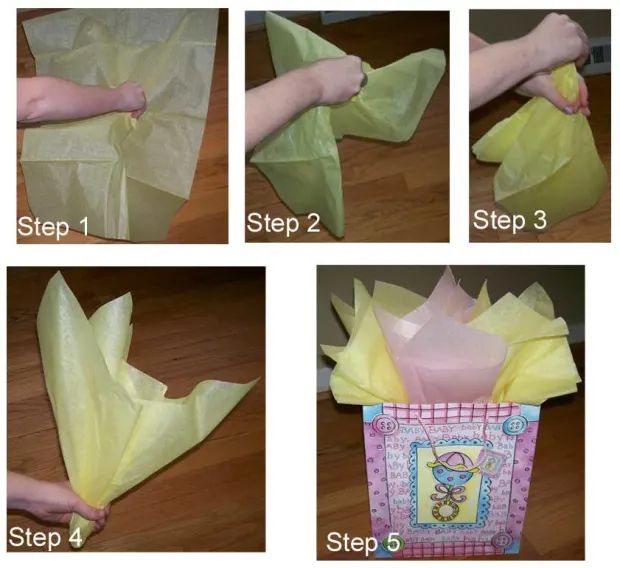 step by step instructions on how to make tissue paper flowers