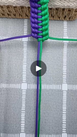 the video shows how to make an odd knot