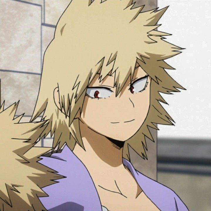 an anime character with blonde hair and blue eyes