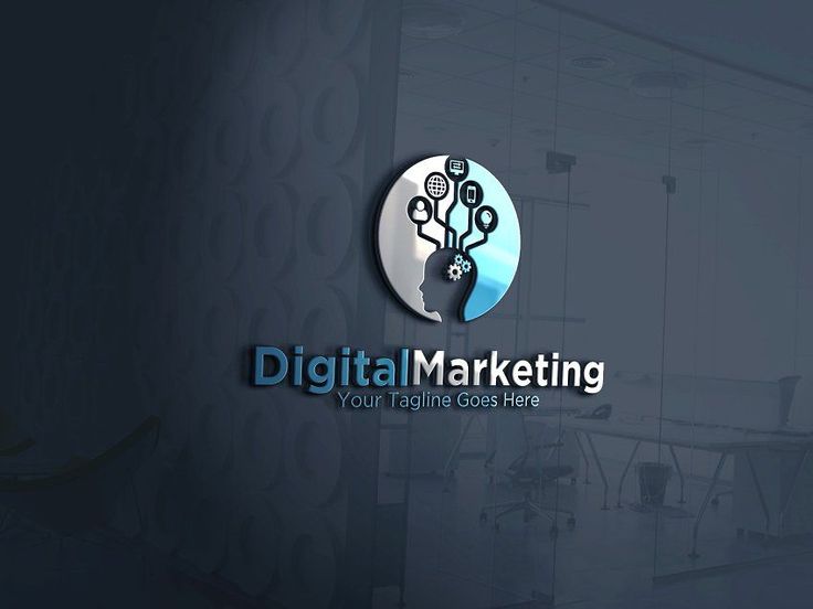 the logo for digital marketing is shown