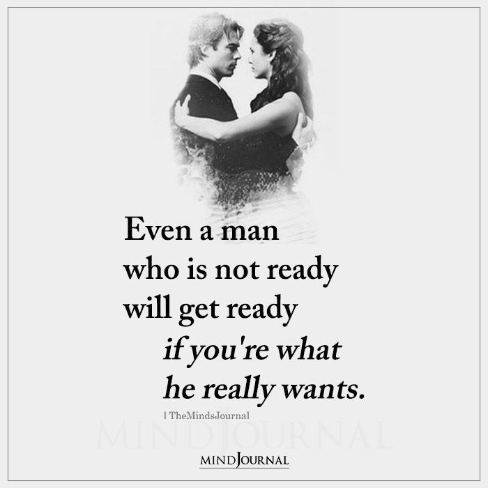 two people hugging each other with the quote even a man who is not ready will get ready