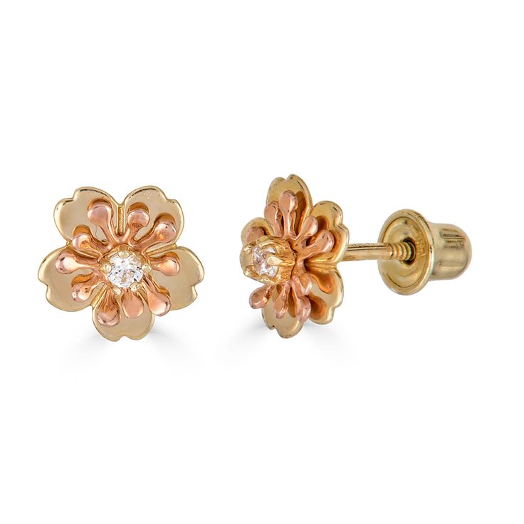 14K Gold Flower Stud Earrings -14K Solid Gold -Cubic Zirconia -Available in 14k Yellow Gold -6.50 mm -0.58 Grams -Each item comes beautifully in our signature bow jewelry box -Made with love in NYC♡ 💎 Looking for an engagement ring? 💍 Check out our NEW Etsy Shop https://www.etsy.com/shop/NolitaBridal Everyday Diamond Earrings, Everyday Earrings Studs, Earrings Everyday, Jewellery Box Making, Flower Stud Earrings, Bow Jewelry, Diamond Simulant, Gold Stud Earrings, Flower Stud