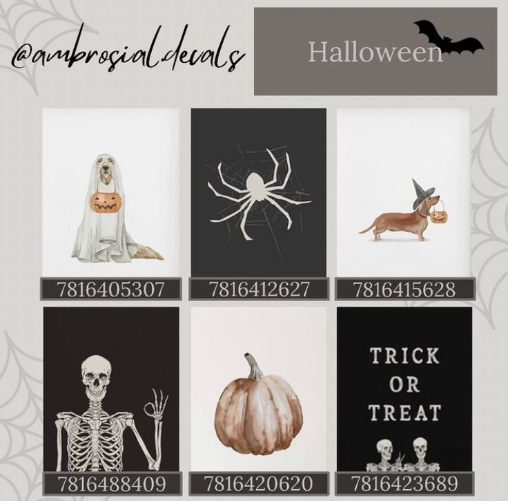 halloween cards with pumpkins and skeletons on them