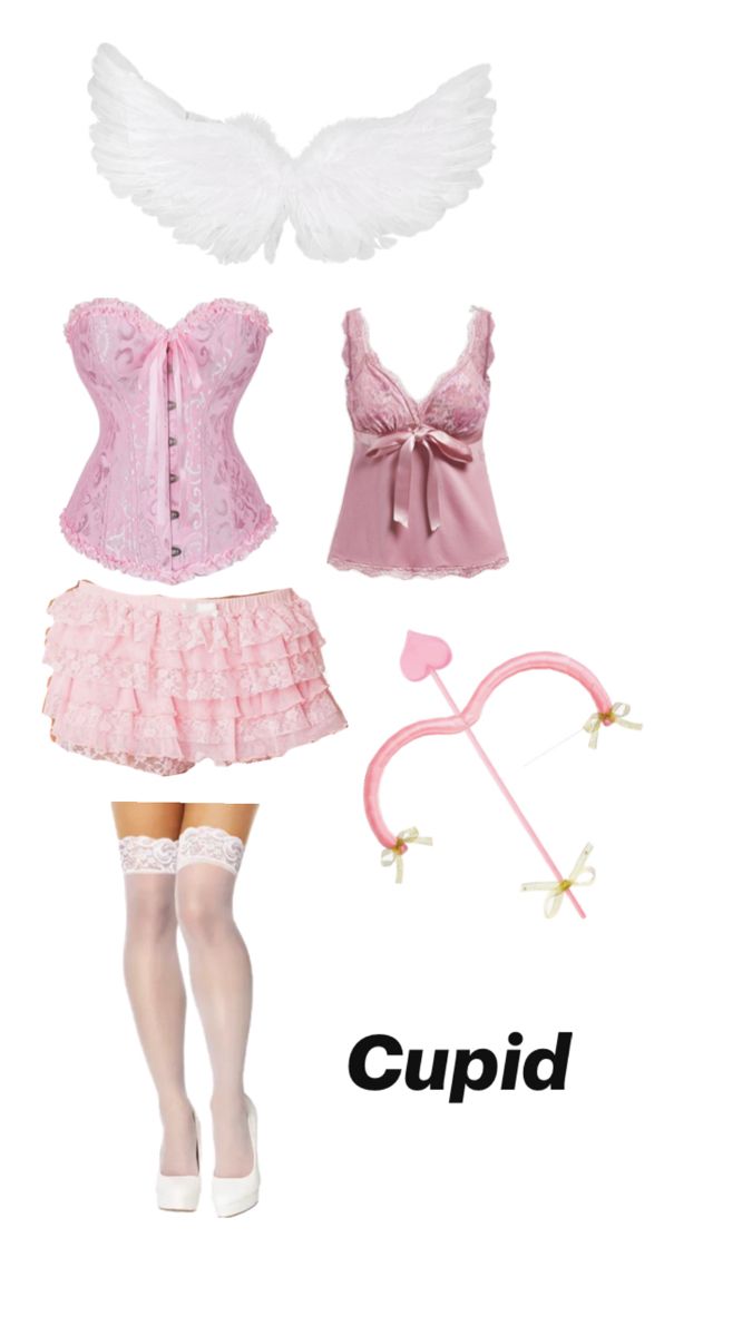 the doll is dressed in pink and white