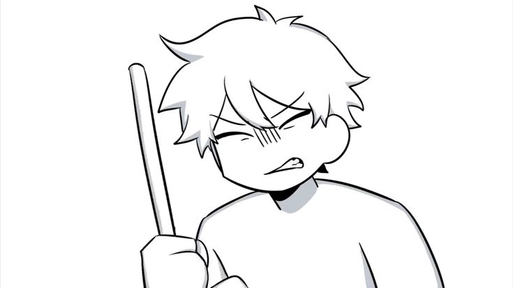 an anime character holding a baseball bat