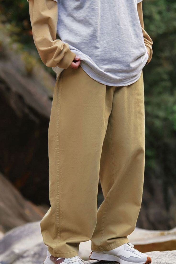 Price: $34.00 Material: 100% Cotton Size: S, M, L, XL, 2XL Color: Grey, Pink, Khaki Applicable Season: Spring, Summer Baggy Brown Solid Color Pants, Baggy Brown Pants Solid Color, Wide Leg Cotton Pants In Solid Color, Cotton Wide Leg Pants In Solid Color, Cotton Wide Leg Full-length Pants In Solid Color, Solid Color Cotton Wide Leg Pants, Solid Color Baggy Trousers Work Pants, Streetwear Wide Leg Pants In Solid Color, Wide Leg Streetwear Pants Solid Color