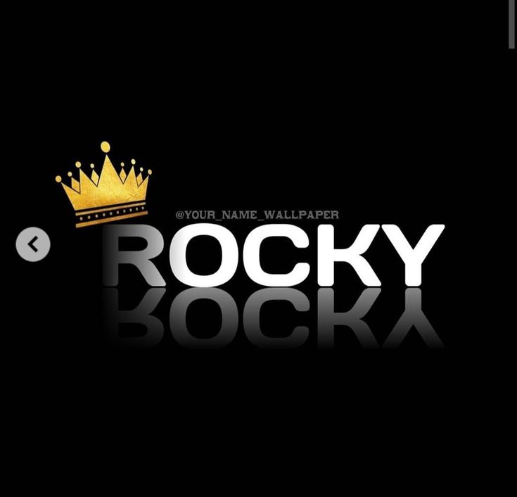 the rocky logo with a crown on it