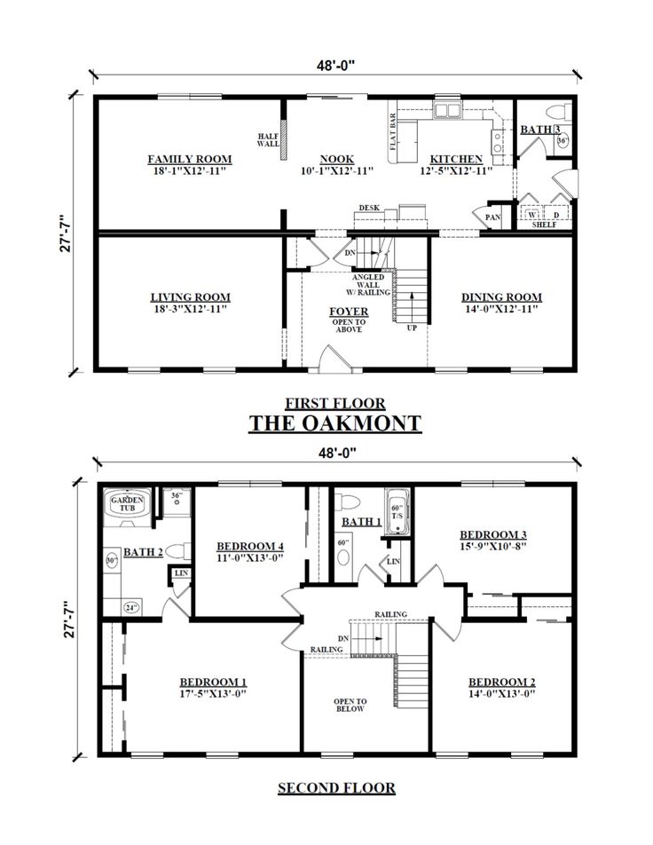 two story house plans with lofts and living quarters on the first floor are shown