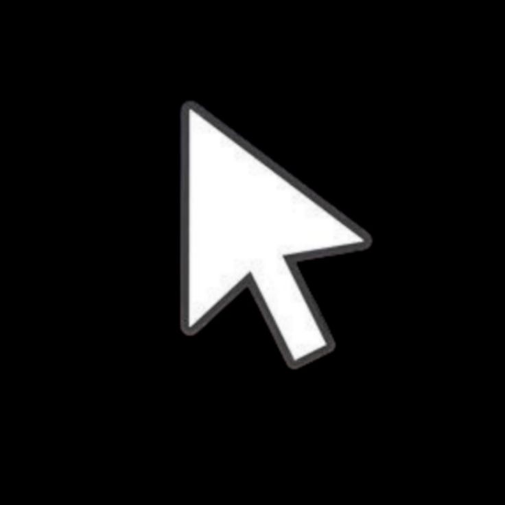 an arrow pointing to the left on a black background